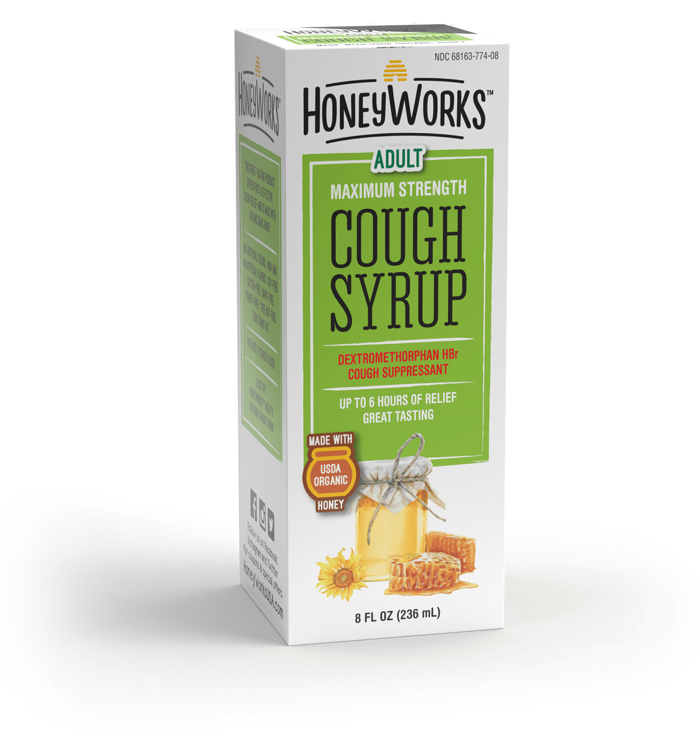 Organic Honey Cough Syrup For Kids And Adults HoneyWorks