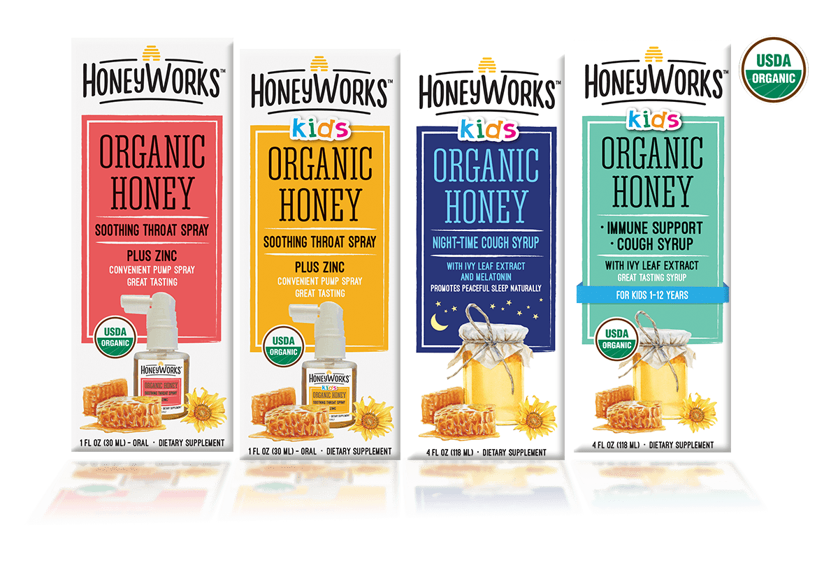 Organic Honey throat relief