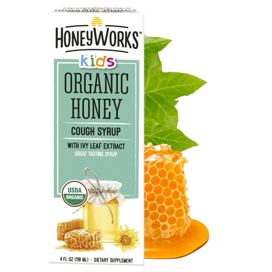 organic honey throat spray and cough syrup