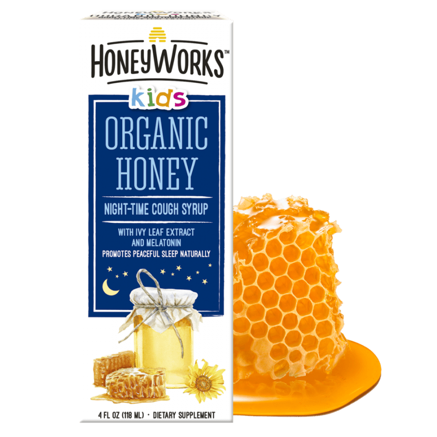 organic honey throat spray and cough syrup